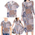 Aloha Hawaii Pastel Christmas Patchwork Family Matching Long Sleeve Bodycon Dress and Hawaiian Shirt Rustic Style - Polynesian Pride