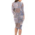 Aloha Hawaii Pastel Christmas Patchwork Family Matching Long Sleeve Bodycon Dress and Hawaiian Shirt Rustic Style - Polynesian Pride