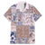 Aloha Hawaii Pastel Christmas Patchwork Family Matching Mermaid Dress and Hawaiian Shirt Rustic Style - Polynesian Pride