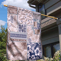 Aloha Hawaii Pastel Christmas Patchwork Garden Flag Rustic Style - Polynesian Pride