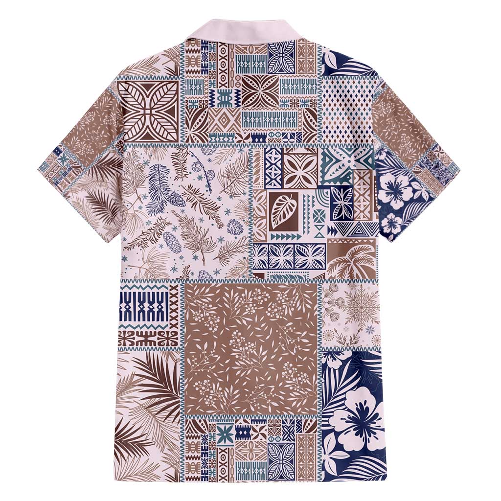 Aloha Hawaii Pastel Christmas Patchwork Hawaiian Shirt Rustic Style - Polynesian Pride