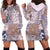 Aloha Hawaii Pastel Christmas Patchwork Hoodie Dress Rustic Style - Polynesian Pride