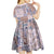 Aloha Hawaii Pastel Christmas Patchwork Kid Short Sleeve Dress Rustic Style - Polynesian Pride