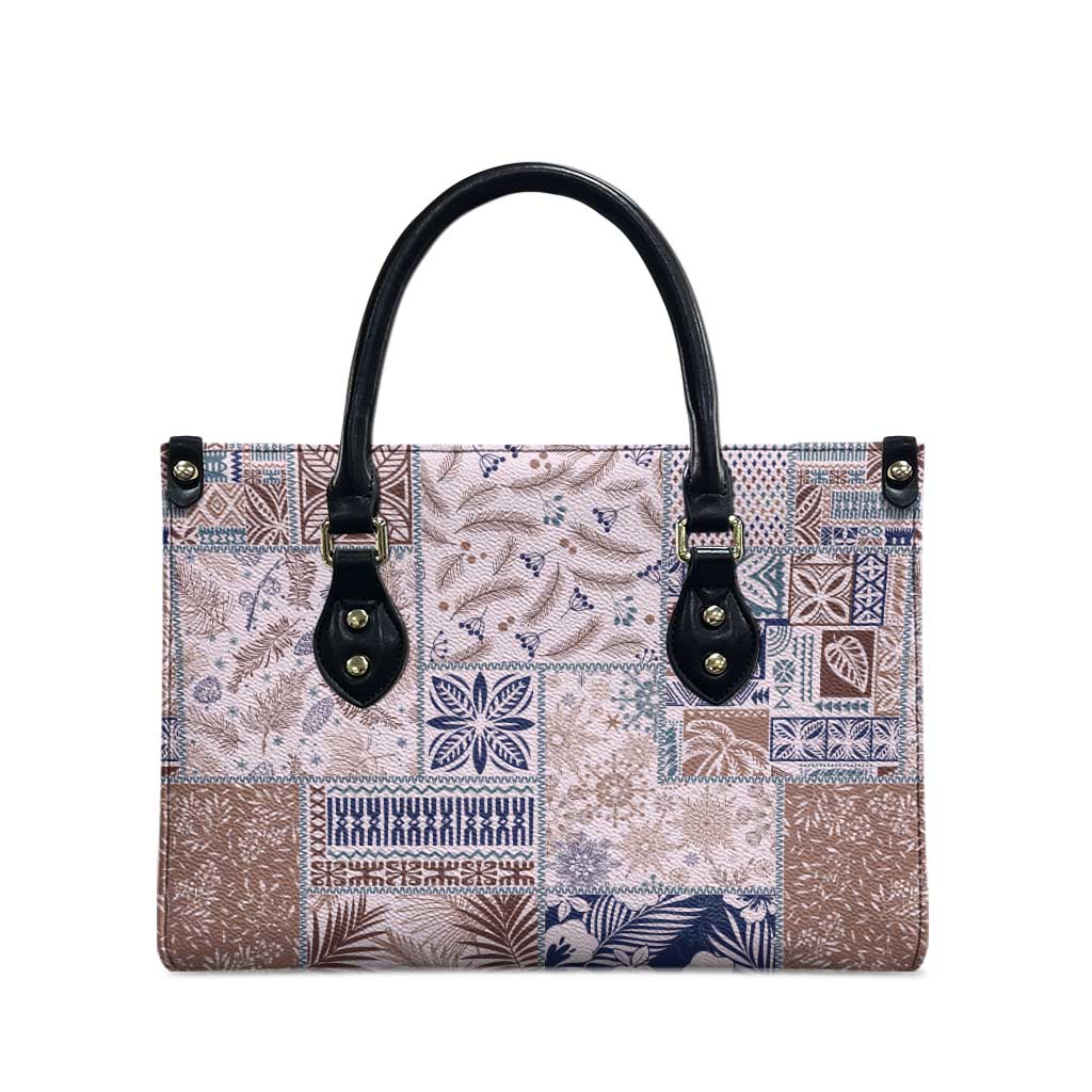 Aloha Hawaii Pastel Christmas Patchwork Leather Bag Rustic Style - Polynesian Pride
