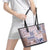 Aloha Hawaii Pastel Christmas Patchwork Leather Tote Bag Rustic Style - Polynesian Pride