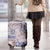 Aloha Hawaii Pastel Christmas Patchwork Luggage Cover Rustic Style - Polynesian Pride