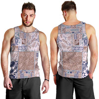 Aloha Hawaii Pastel Christmas Patchwork Men Tank Top Rustic Style - Polynesian Pride