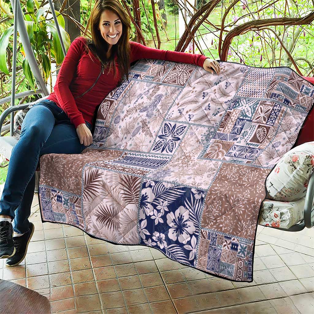 Aloha Hawaii Pastel Christmas Patchwork Quilt Rustic Style - Polynesian Pride