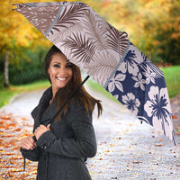 Aloha Hawaii Pastel Christmas Patchwork Umbrella Rustic Style - Polynesian Pride