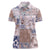 Aloha Hawaii Pastel Christmas Patchwork Women Polo Shirt Rustic Style - Polynesian Pride