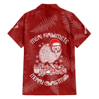 New Zealand Christmas Family Matching Off Shoulder Maxi Dress and Hawaiian Shirt Silver Fern Mix Kiwi Bird Ver01 LT7 - Polynesian Pride