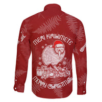 New Zealand Christmas Family Matching Short Sleeve Bodycon Dress and Hawaiian Shirt Silver Fern Mix Kiwi Bird Ver01 LT7 - Polynesian Pride