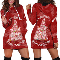 New Zealand Christmas Hoodie Dress Silver Fern Mix Kiwi Bird Ver02 LT7 - Polynesian Pride