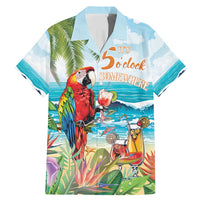 Aloha Hawaii Christmas Family Matching Mermaid Dress and Hawaiian Shirt It's 5 o'clock Somewhere LT7 Dad's Shirt - Short Sleeve Colorful - Polynesian Pride