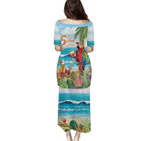 Aloha Hawaii Christmas Puletasi It's 5 o'clock Somewhere