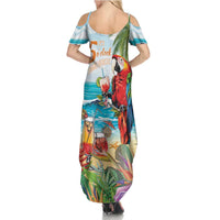 Aloha Hawaii Christmas Summer Maxi Dress It's 5 o'clock Somewhere