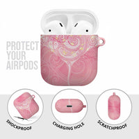Breast Cancer Awareness Maori Aotearoa AirPods Case Manta Ray - Pink Glaze - Polynesian Pride