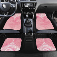 Breast Cancer Awareness Maori Aotearoa Car Mats Manta Ray - Pink Glaze - Polynesian Pride
