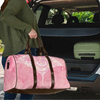 Breast Cancer Awareness Maori Aotearoa Travel Bag Manta Ray - Pink Glaze - Polynesian Pride