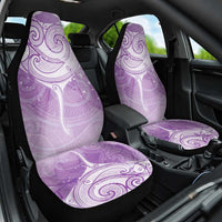 Epilepsy Awareness Maori Aotearoa Car Seat Cover Manta Ray - Purple Glaze - Polynesian Pride