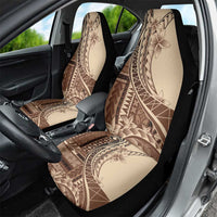 Samoa Siapo Mamanu Car Seat Cover Plumeria Mocha Motifs LT7 - Polynesian Pride