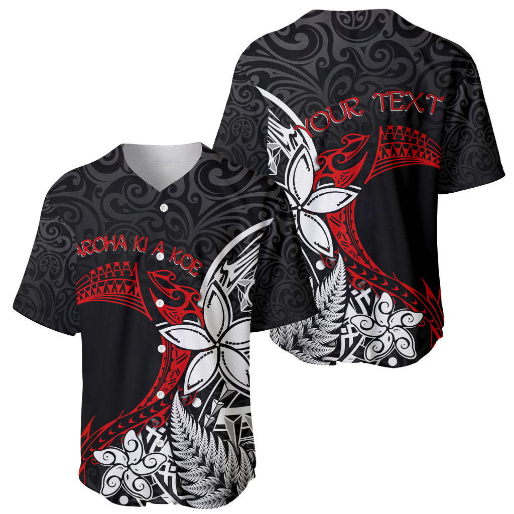 Valentine New Zealand Baseball Jersey Aotearoa Couple Maori Aroha Ki a Koe LT7 - Polynesian Pride