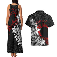 Valentine New Zealand Couples Matching Tank Maxi Dress and Hawaiian Shirt Aotearoa Couple Maori Aroha Ki a Koe LT7 - Polynesian Pride