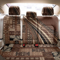 Pasifika Women's Day - Samoa Siapo Malu Tattoo Inspired Back Car Seat Cover Brown