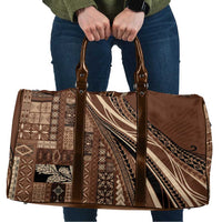 Pasifika Women's Day - Samoa Siapo Malu Tattoo Inspired Travel Bag Brown