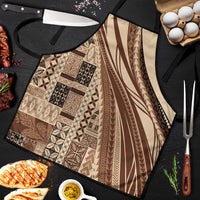 Pasifika Women's Day - Samoa Siapo Malu Tattoo Inspired Apron Beige
