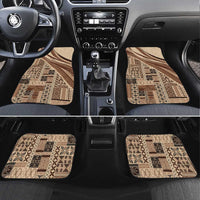 Pasifika Women's Day - Samoa Siapo Malu Tattoo Inspired Car Mats Beige
