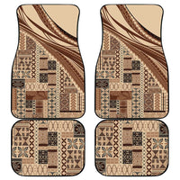 Pasifika Women's Day - Samoa Siapo Malu Tattoo Inspired Car Mats Beige