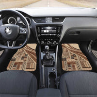 Pasifika Women's Day - Samoa Siapo Malu Tattoo Inspired Car Mats Beige