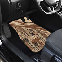Pasifika Women's Day - Samoa Siapo Malu Tattoo Inspired Car Mats Beige
