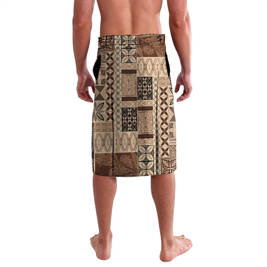 Pasifika Women's Day - Samoa Siapo Malu Tattoo Inspired Lavalava Beige LT7 - Polynesian Pride