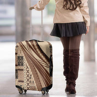 Pasifika Women's Day - Samoa Siapo Malu Tattoo Inspired Luggage Cover Beige