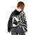 Mother's Day Kid Hoodie Polynesia Vintage Hibiscus - Black