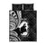 Mother's Day Quilt Bed Set Polynesia Vintage Hibiscus - Black