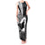 Mother's Day Tank Maxi Dress Polynesia Vintage Hibiscus - Black