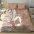 Mother's Day Bedding Set Polynesia Vintage Hibiscus - Brown