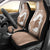 Mother's Day Car Seat Cover Polynesia Vintage Hibiscus - Brown