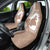 Mother's Day Car Seat Cover Polynesia Vintage Hibiscus - Brown