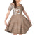 Mother's Day Family Matching Mermaid Dress and Hawaiian Shirt Polynesia Vintage Hibiscus - Brown