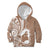 Mother's Day Kid Hoodie Polynesia Vintage Hibiscus - Brown
