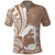 Mother's Day Polo Shirt Polynesia Vintage Hibiscus - Brown