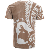Mother's Day T Shirt Polynesia Vintage Hibiscus - Brown