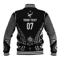 2025 Rugby Championship New Zealand Custom Baseball Jacket Poutama Motifs - Polynesian Pride