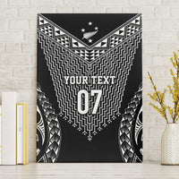 2025 Rugby Championship New Zealand Custom Canvas Wall Art Poutama Motifs - Polynesian Pride