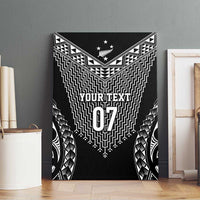2025 Rugby Championship New Zealand Custom Canvas Wall Art Poutama Motifs - Polynesian Pride