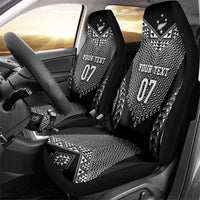 2025 Rugby Championship New Zealand Custom Car Seat Cover Poutama Motifs - Polynesian Pride